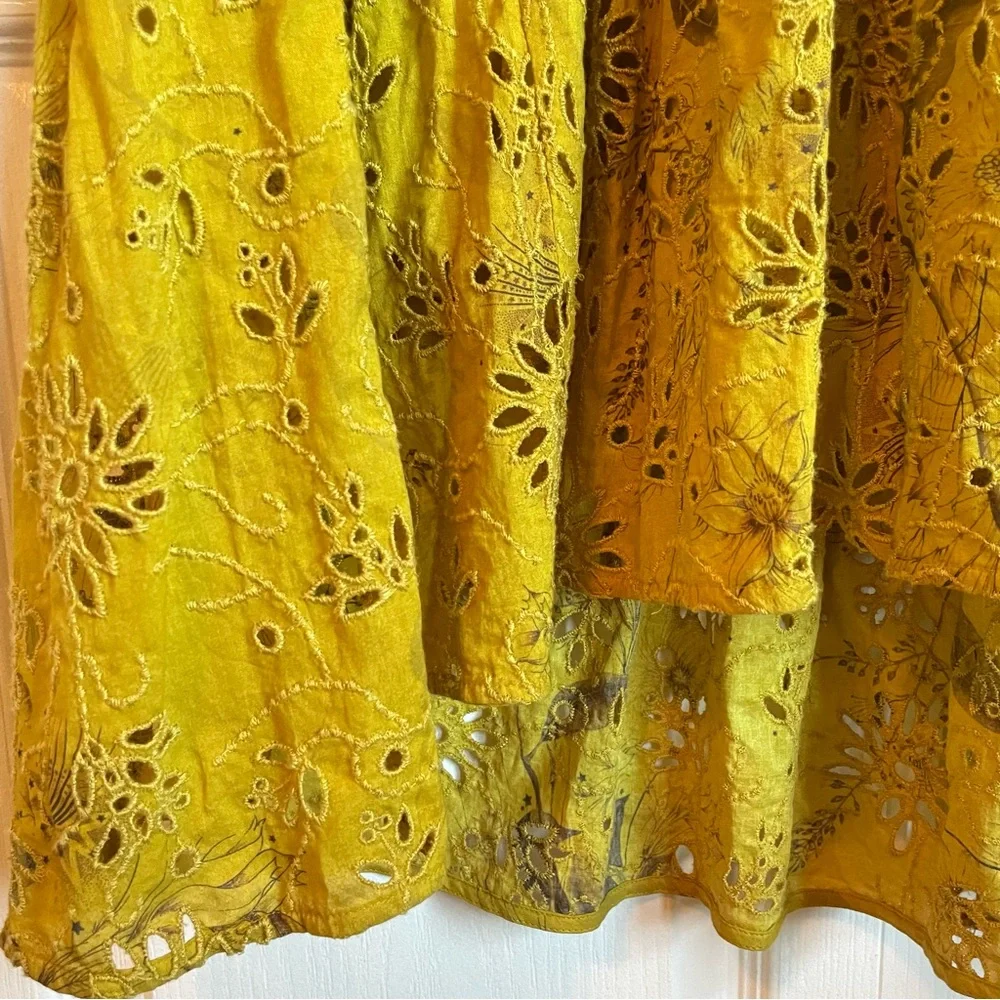 NWT ALLSAINTS Women’s Sia Demoir Broderie Dress Olive - US4 - Picture 9 of 13